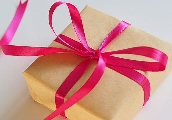 keycard holders gift box pink ribbon