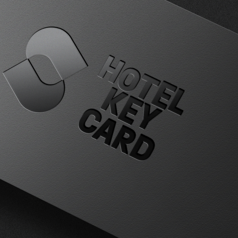 key card with spot uv finish