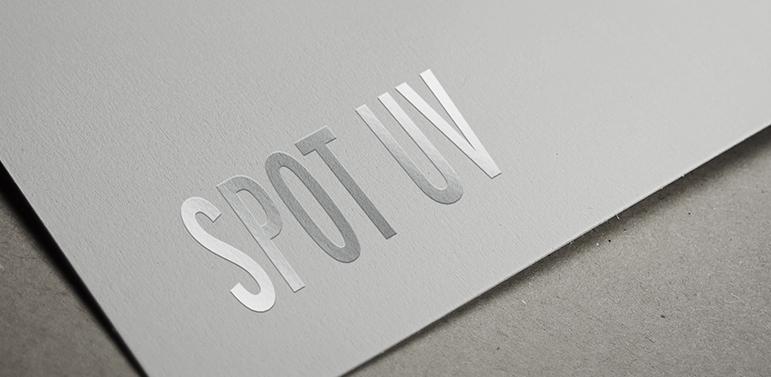 Printing and Finishing Options 13 Spot UV