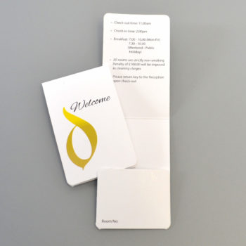 custom keycard holder with flap