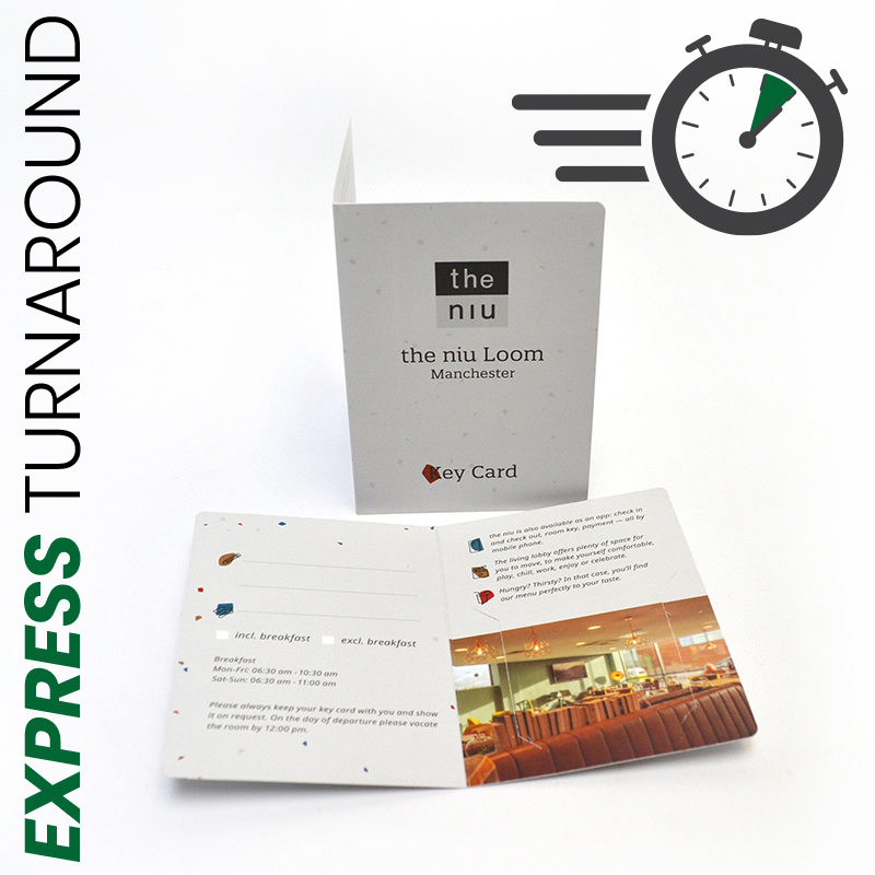 Express turnaround keycards